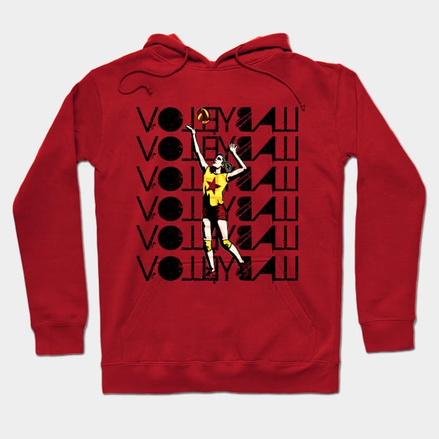 Volleyball Oldschool Game Birthday Gift Shirt Hoodie by KAOZ